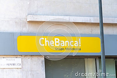 CheBanca! bank branch Editorial Stock Photo