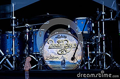 The drum of the Beach Boys Editorial Stock Photo