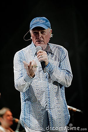 The Beach Boys , Mike Love during the concert Editorial Stock Photo