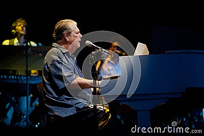 The Beach Boys , Brian Wilson during the concert Editorial Stock Photo