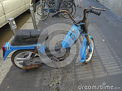 Malaguti vintage moped Editorial Stock Photo