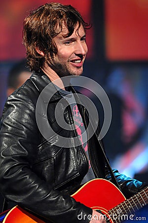 James BluntLive concert of James Blunt at the Rai broadcast Editorial Stock Photo