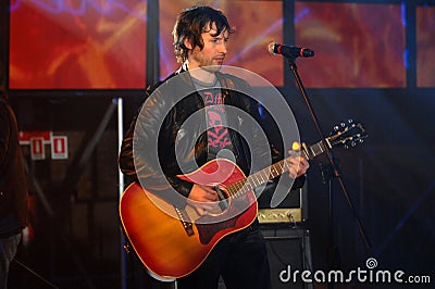 James BluntLive concert of James Blunt at the Rai broadcast Editorial Stock Photo