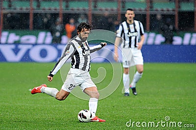 Andrea Pirlo in action during the match Editorial Stock Photo