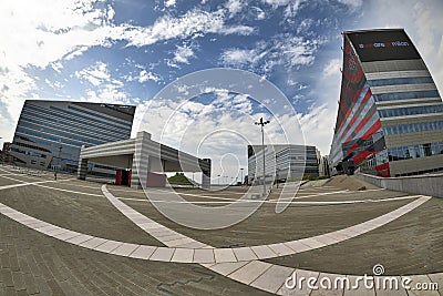 Milan Italy. modern buildings at Portello Editorial Stock Photo