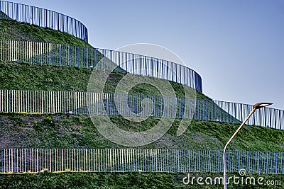 Milan Italy. park in Portello area Stock Photo