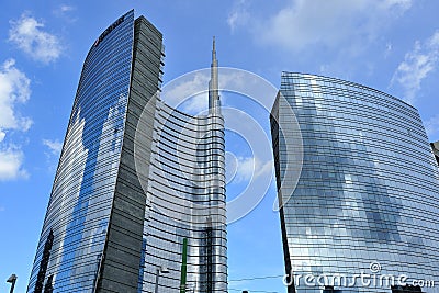 Milan, Italy, Porta Nuova new skyscraper Editorial Stock Photo