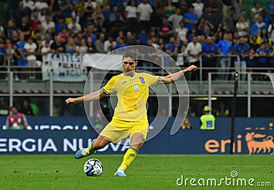 UEFA EURO 2024 Qualifying round: Italy - Ukraine Editorial Stock Photo