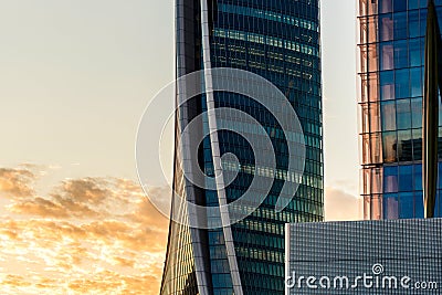 The new skyscraper Generali Headquarter designed by Zaha Hadid Architects at Citylife district. Editorial Stock Photo