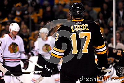 Milan Lucic Boston Bruins Editorial Stock Photo
