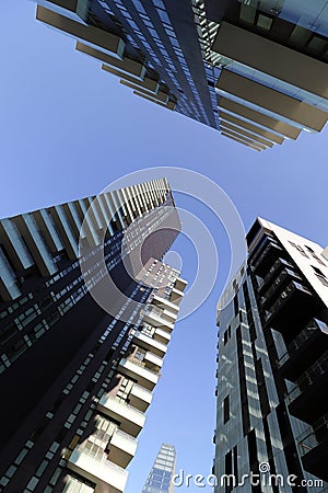 Milan,milano solaria,solea,aria towers highest residential units nationwide Stock Photo