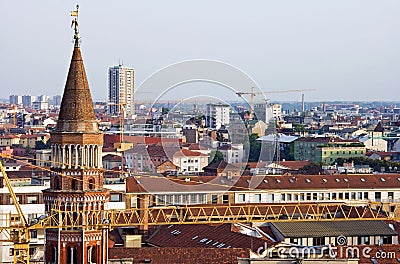 Milan skyline Stock Photo