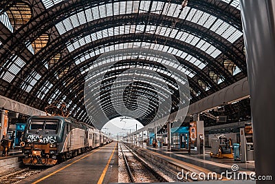 Milano Centrale Station Gare Editorial Stock Photo