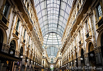 Milano Galleria Stock Photo