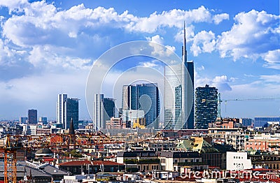 Milano skyline Stock Photo