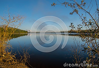 Mildred lake north of Fort McMurry Stock Photo