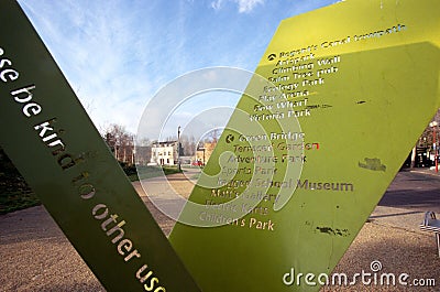 Mile End Park, London Editorial Stock Photo