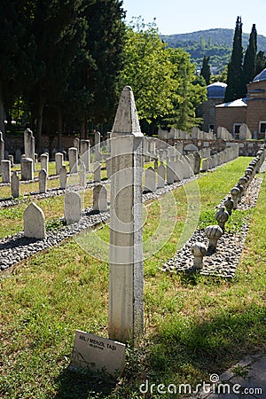 Milestone in Bursa, Turkiye Stock Photo