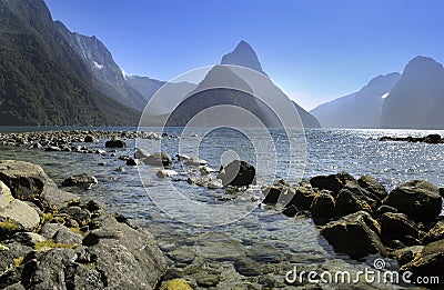 Milford Sound - New Zealand Stock Photo