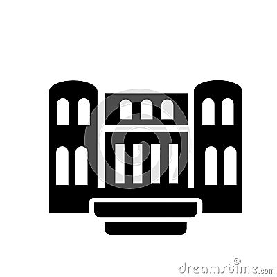 Militar antique building icon. Trendy Militar antique building l Vector Illustration