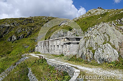 Military accommodation from the First Worldwar Stock Photo