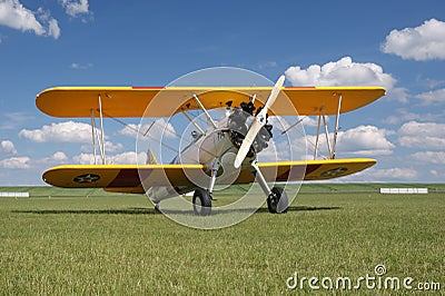 Military aircraft from the early 20th century. Editorial Stock Photo