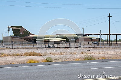 Military aircraft near Gila Bend, Arizona Editorial Stock Photo