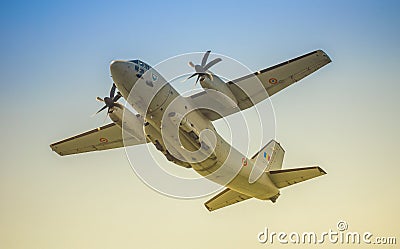 Military airplane from Romania Editorial Stock Photo