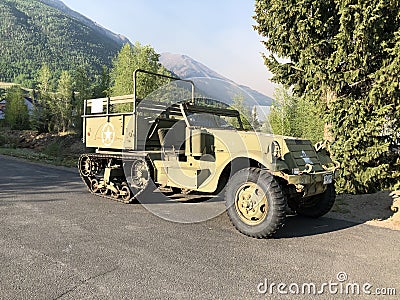 Military all-terrain vehicle Editorial Stock Photo