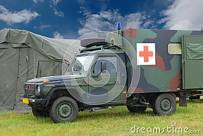 Military ambulance Editorial Stock Photo