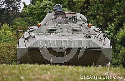 Military Armored Vehicle Stock Photo