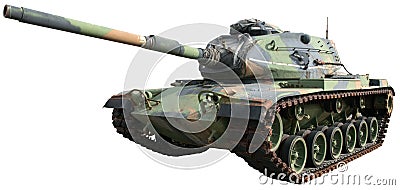 Military Army War Tank Isolated Stock Photo