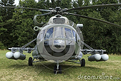 Military attack helicopter Editorial Stock Photo