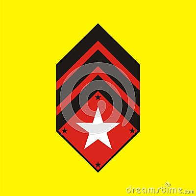 Military badge Stock Photo