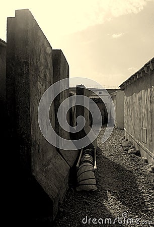 Military base depression Stock Photo