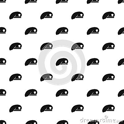 Military beret pattern, simple style Vector Illustration