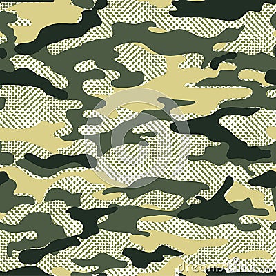 Military camo background Vector Illustration