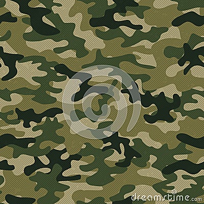 Military camo seamless pattern. Vector background for your design. Vector Illustration