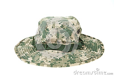 Military camouflage hat ACU Stock Photo