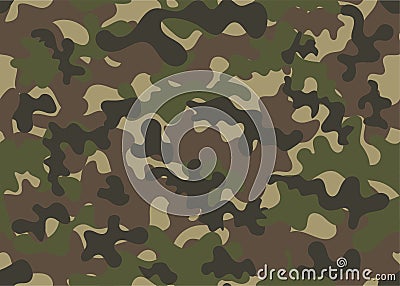Military camouflage pattern, vector illustration Vector Illustration