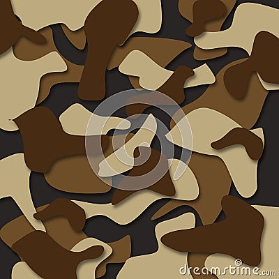 Military camouflage seamless pattern - army day - background Stock Photo