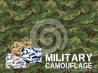 Military camouflage seamless pattern Vector Illustration