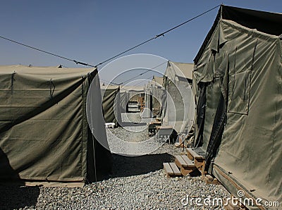 Military camp Stock Photo