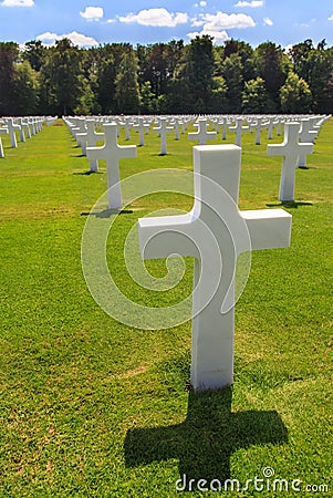 Military cemetery Stock Photo