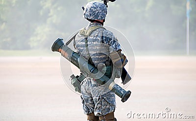 Military Demonstration Stock Photo