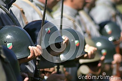 Military dicer Stock Photo