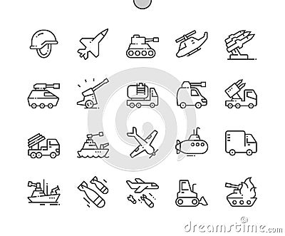 Military equipment. Army. Military transport. Vector Illustration