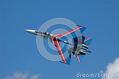 Military fighter su-27 Stock Photo