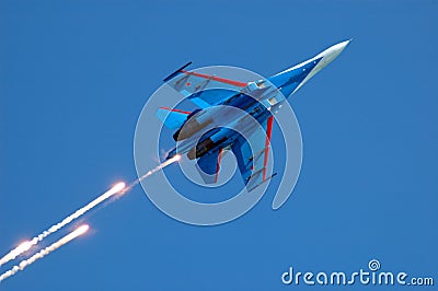 Military fighter su-27 2 Stock Photo