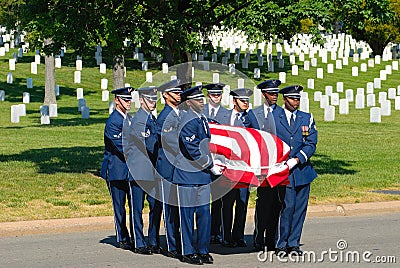 Military funeral Editorial Stock Photo